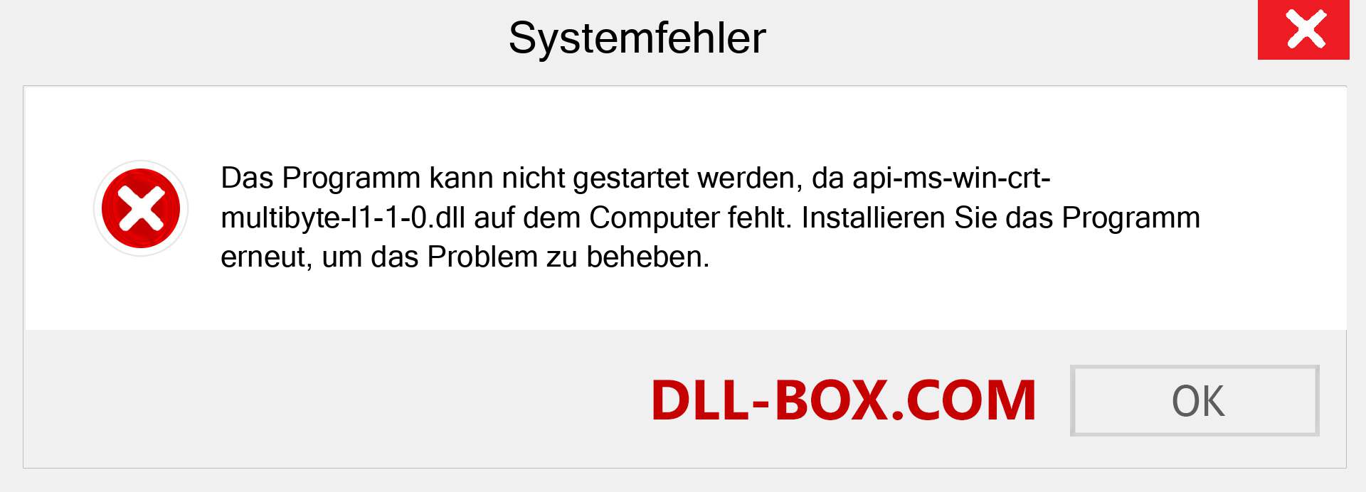 api-ms-win-crt-multibyte-l1-1-0.dll-Datei fehlt?. Download für Windows 7, 8, 10 - Fix api-ms-win-crt-multibyte-l1-1-0 dll Missing Error unter Windows, Fotos, Bildern